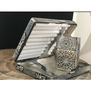 Zippo Çakmak Üzerine Gümüş Tasarımlar